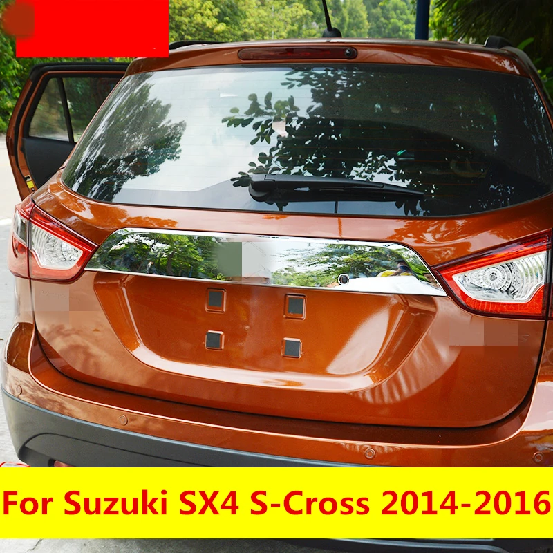 Zadaj Prtljažnik, vrata prtljažnika Trim Vrata Modeliranje Boot Okrasimo Ploščo Kritje Zunanja dekoracija dodatna Oprema Za Suzuki SX4 S-Cross-2016