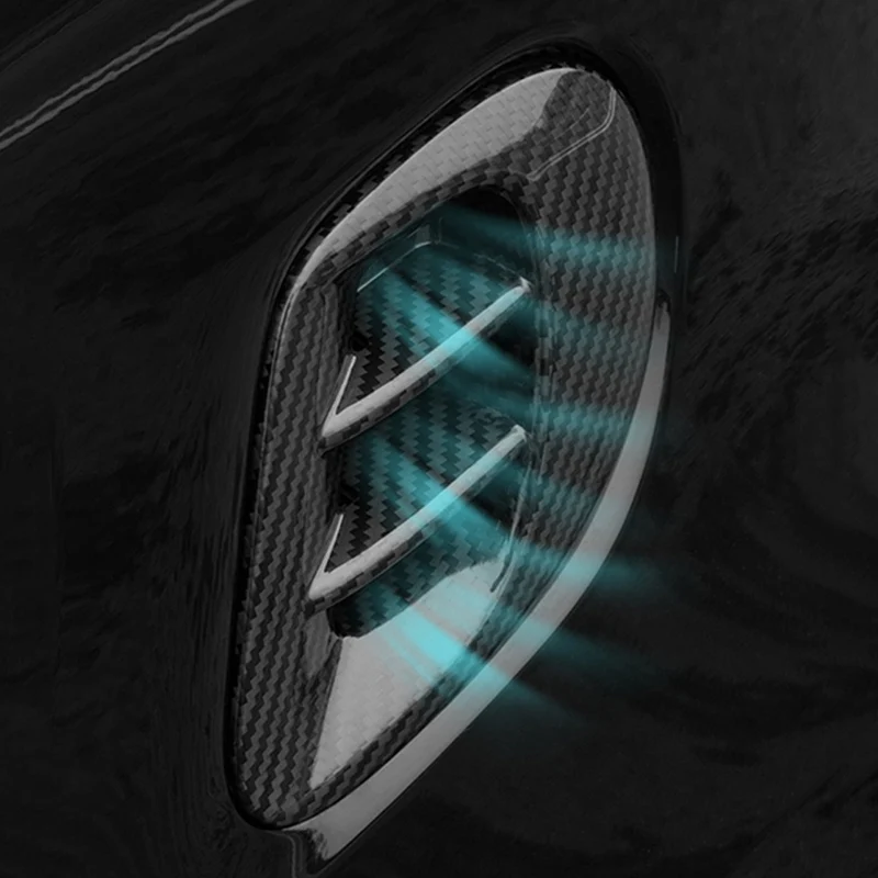 Zadaj Zrak Dekorativni Pokrov Za Mercedes Smart 453 Fortwo plastičnih ogljikovih Zrak zaščitni Pokrov Avto Styling Dodatki