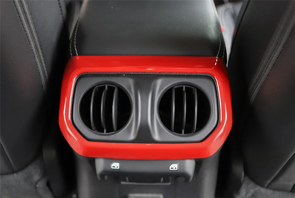 Zadnja Sedežna AC Zraka Vent Vtičnico Okrasni Pokrov Trim Nalepke za Jeep Wrangler JL 2018 2019 Gladiator JT 2020 ABS Avto Opremo