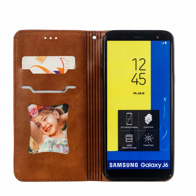 Zadrgo Denarnica Usnjena Torbica Za Samsung Galaxy J8 J6 J4 Plus A6 A7 A8 2018 J3 J5 J7 2017 Opomba 9 8 Flip Magnet Telefon Primeru Zajema