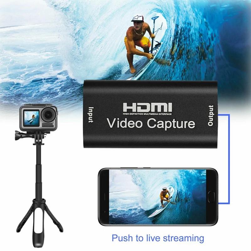 Zajem Video Kartice USB 2.0, HDMI Video Grabežljivac Zapis Polje za PS4 Igra DVD HD Kamero za Snemanje v Živo Pretakanje Oddaja