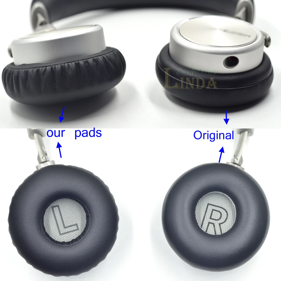Zamenjava DIY uho blazine blazine Blazino za Meizu HD50 HD 50 HI-fi Slušalke