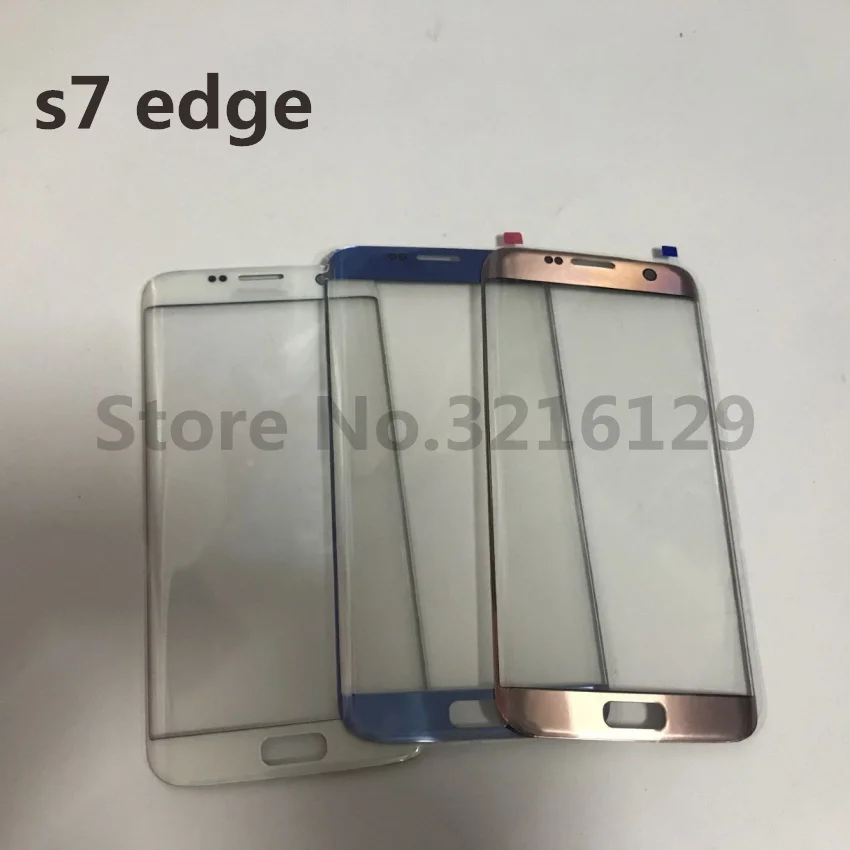 Zamenjava Izvirnega nov LCD Sprednji Dotik Zaslon Zunanji Steklo Objektiv Za Samsung Galaxy S7 Rob G935 G935F/P/V/R/T/A+Sticke+Orodje