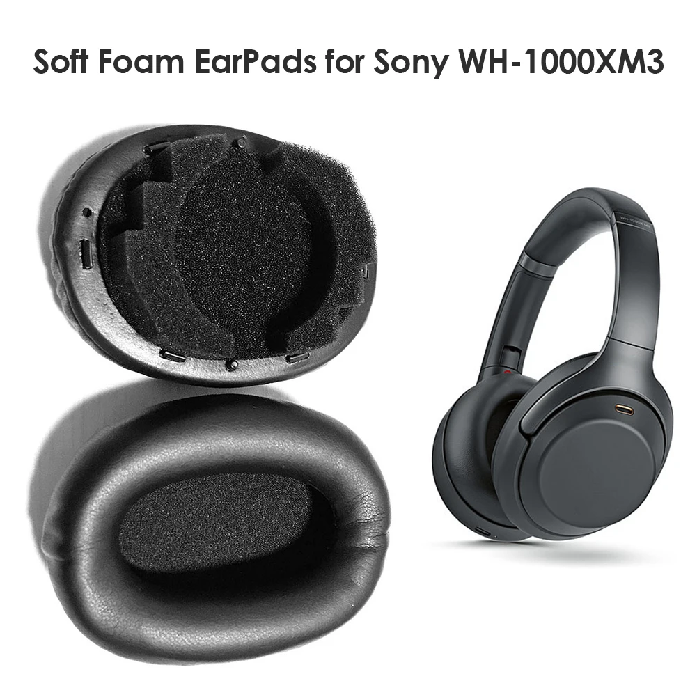 Zamenjava Uho Blazine, Blazine za Sony WH-1000XM3 Slušalke Popravilo Delov Earpads s Posnetka Obroč in Iskanje Ton Bombaža