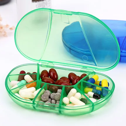 Zaprti Tablete Prostor Škatla Za Shranjevanje Plastičnih Medicine Tabletke Tedensko Preživetje Posodo Na Prostem, Potovanja Prenosni Pregleden