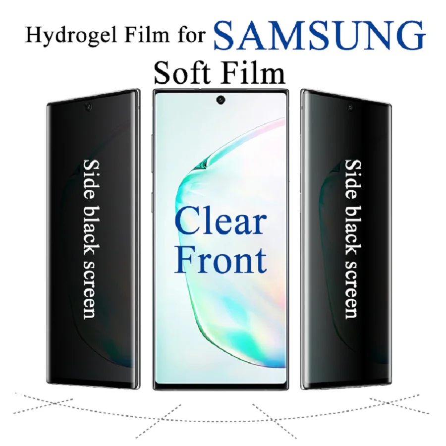 Zasebnost Hydrogel Film Za Samsung Galaxy S20 Ultra S20 Plus Screen Protector Za Upoštevajte, 20U 8 9 10 S8 S9 S10 5G Mehko Rob Pokritosti