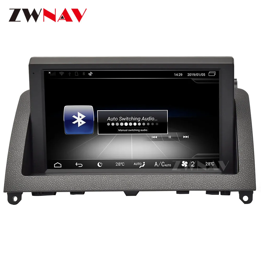 Zaslon na dotik, Android 9.0 Avto Multimedijski Predvajalnik Za Mercedes Benz C Razred W204 C200 2007-GPS Radio Audio stereo BT vodja enote