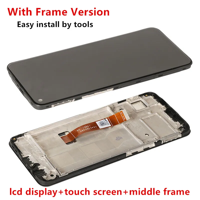 Zaslon Za Nasprotnega Realme 6 Lcd Zaslon Test Zaslon Lcd +Touch Screen Zamenjava S Srednjega okvirja Za Realme 6 RMX2001 za 6,5 palčni