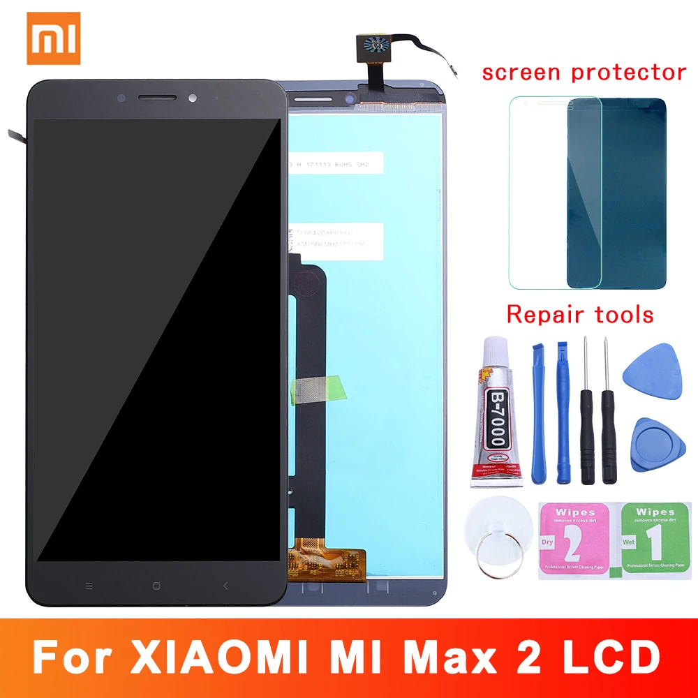 Zaslon Za XIAOMI Mi Max 2 LCD Zaslon na Dotik z Okvirjem Zamenjava Zaslona za Xiaomi Mi Max 2 Zaslon LCD Max2