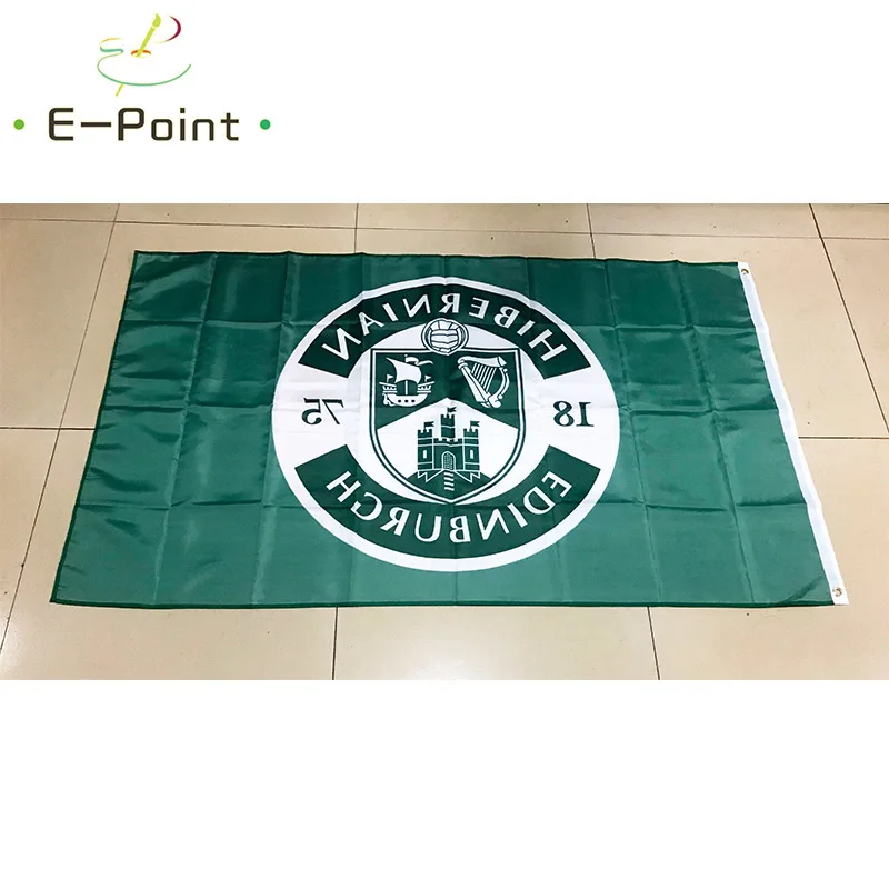 Zastavo Škotski Hibernian FC 3 m*5 m (90*150 cm) Velikost Božični Okraski za Dom Zastava Banner Darila