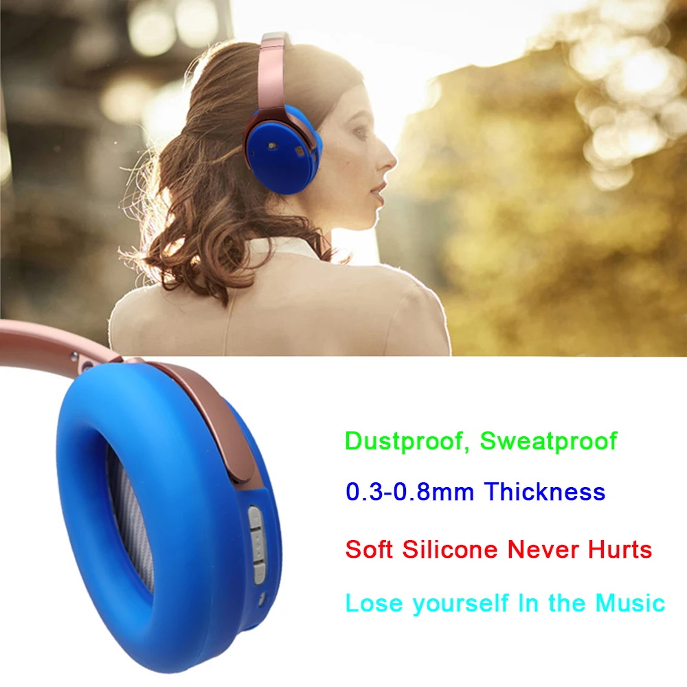 Zaščitni Silikonski Primeru Sweatproof Ponovno Stroj Kritje Kože za Bose QuietComfort Tiho Udobje QC 35 QC35 I II Slušalke