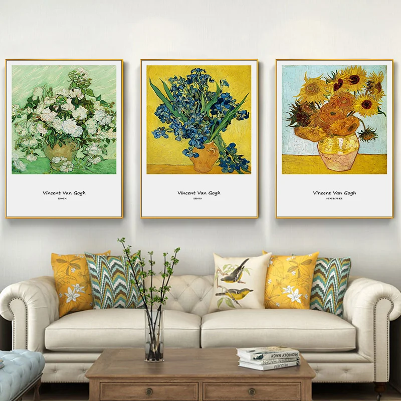 Zbirka Van Gogh Deluje 24 Pics Znanih Platno, Slikarsko, Plakati, Tiskanje Wall Art Slik, Dnevna Soba Stenski Dekor Cuadros