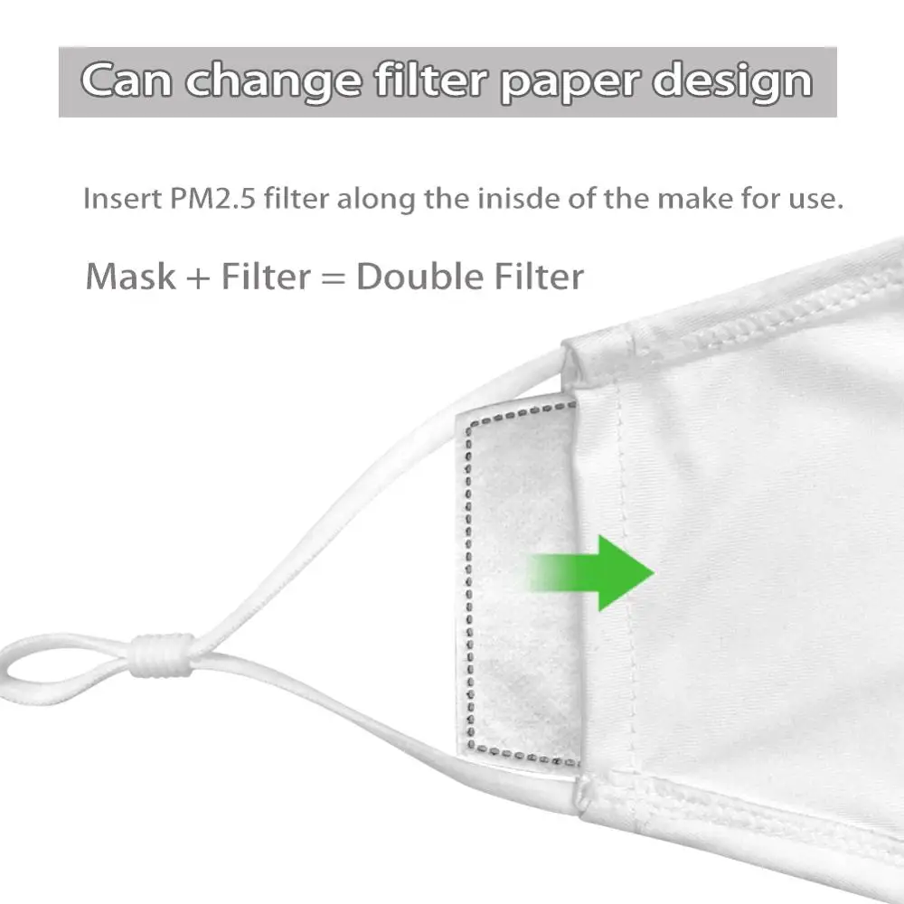 Zelena barva PM2.5 za enkratno uporabo za Odrasle Risani Anime Masko za Prah Dihanje Zaščitni Obraz, Usta Masko bakterije dokaz Gripe Ženske Moški Masko
