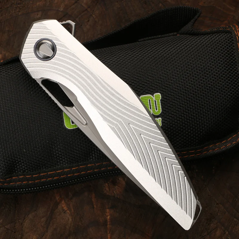 Zelena trn F111 3D zložljiva zložljiva nož D2 rezilo letalstvo aluminijeve zlitine ročaj kampiranje na prostem praktično sadje nož EOS orodje