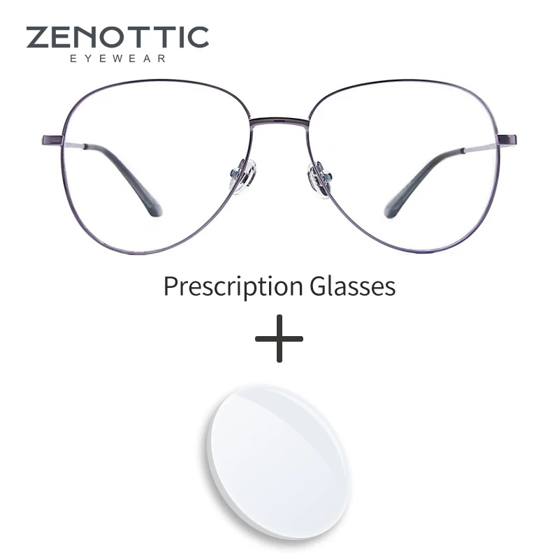 ZENOTTIC Moda Pilotni Recept Očala za Kratkovidnost Optičnih Očal Anti Modra Svetloba Branje Photochromic Ženski Moški Očala