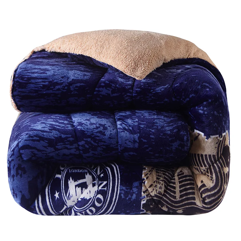 Zgostitev Zimsko Odejo Posnemajo jagnjeta volne Toplo posteljo rjuhe camoFleece odeja AB strani kamele mozaik prešite odeje domačega tekstilnega flanela