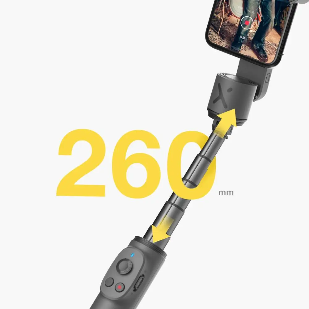 ZHIYUN Uradni Nemoteno X Selfie Držijo Telefon, Dlančnik Gimbals Stabilizator Palo za Pametne telefone iPhone Huawei Xiaomi Redmi Samsung