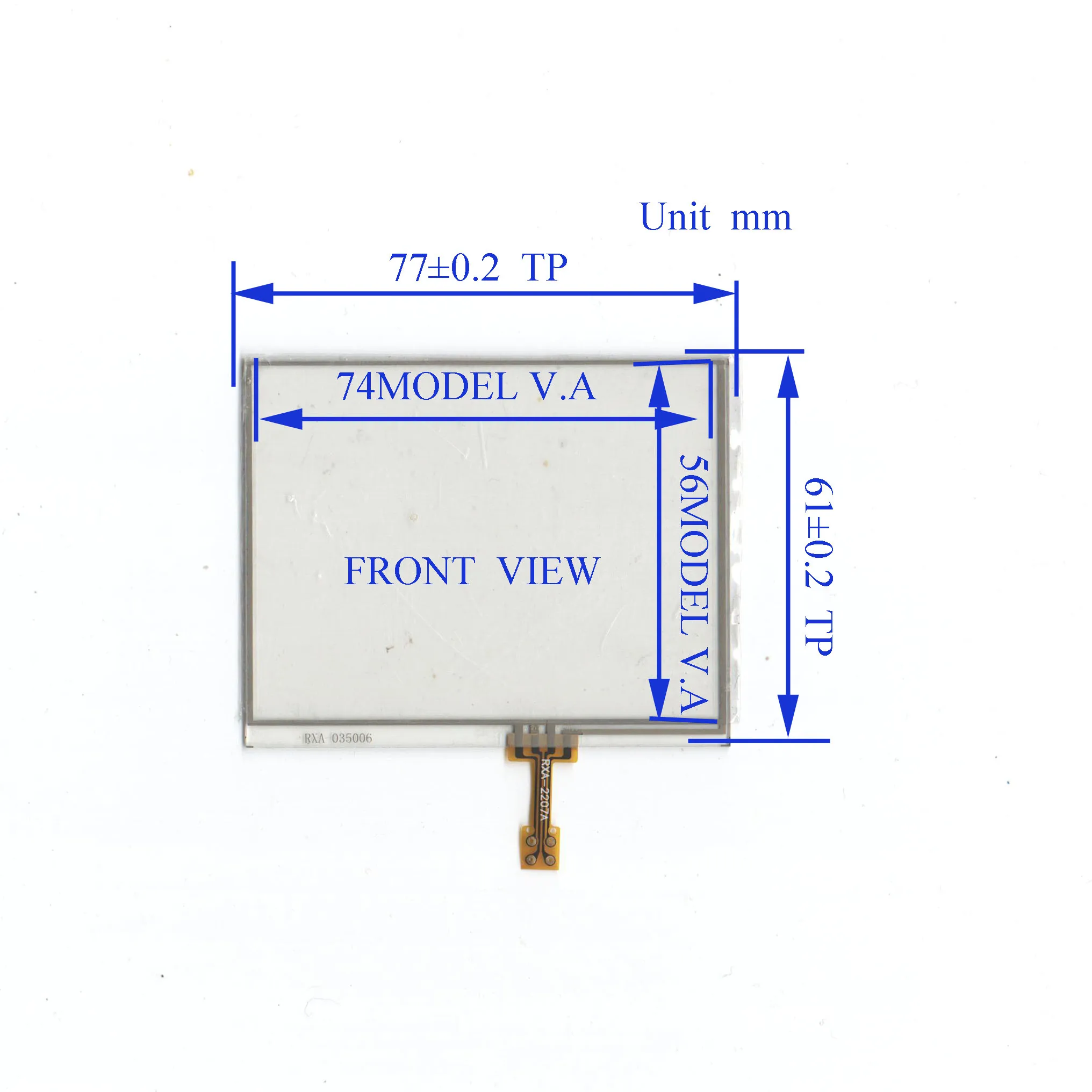 ZhiYuSun 035006 3,5-palčni 4 lins, Zaslon na Dotik, 77*61mm Za GPS AVTO senzor stekla Industrijska uporaba je združljiv