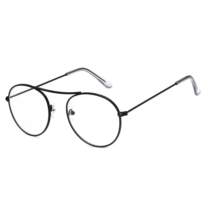 Zilead Krog En Žarek Očal Okvir Kovinski Pilotni Optični Sepectacle Navaden Očala Očala Za Ženske&Moška Unisex