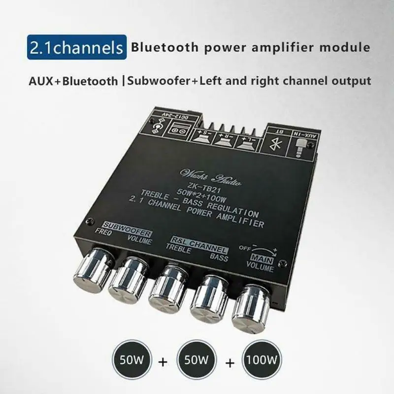 ZK-TB21 TPA3116D2 Bluetooth 5.0 Subwoofer Ojačevalnik Odbor 2.1 Channel Power Audio Stereo Ojačevalnik Odbor AMP Bass