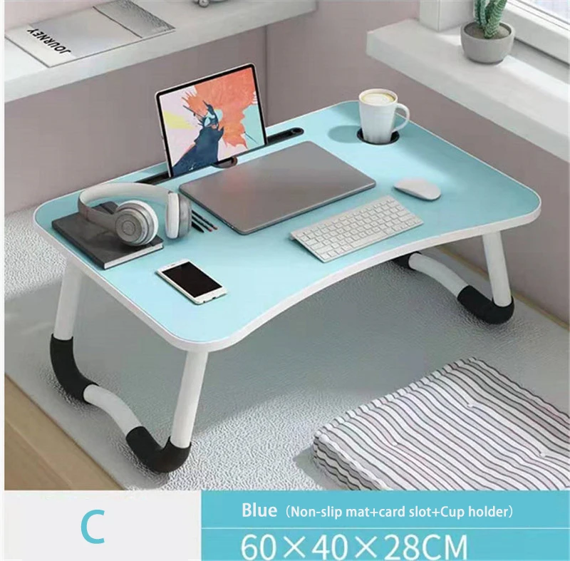Zložljivi Laptop Stand Nosilec Prenosne Študija Tabela Desk Lesene Zložljive Računalniški Mizi za Raztegljiv Kavč Čaj, ki Služijo Tabela Stojalo