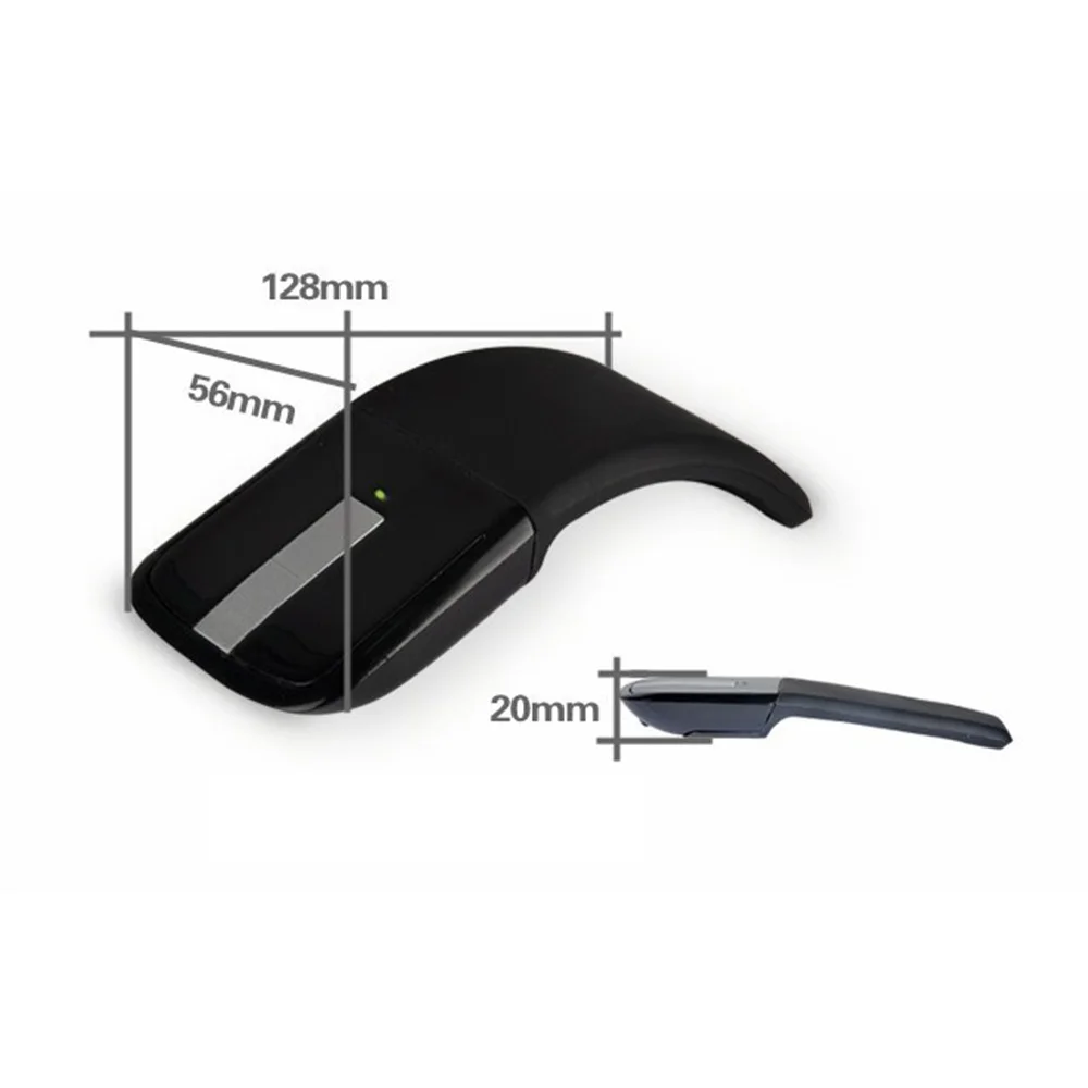 Zložljivi miška Microsoft Arc Touch 2 generacije zložljiva miško za Obločno Dotik in mobilnih brezžičnih Mišk