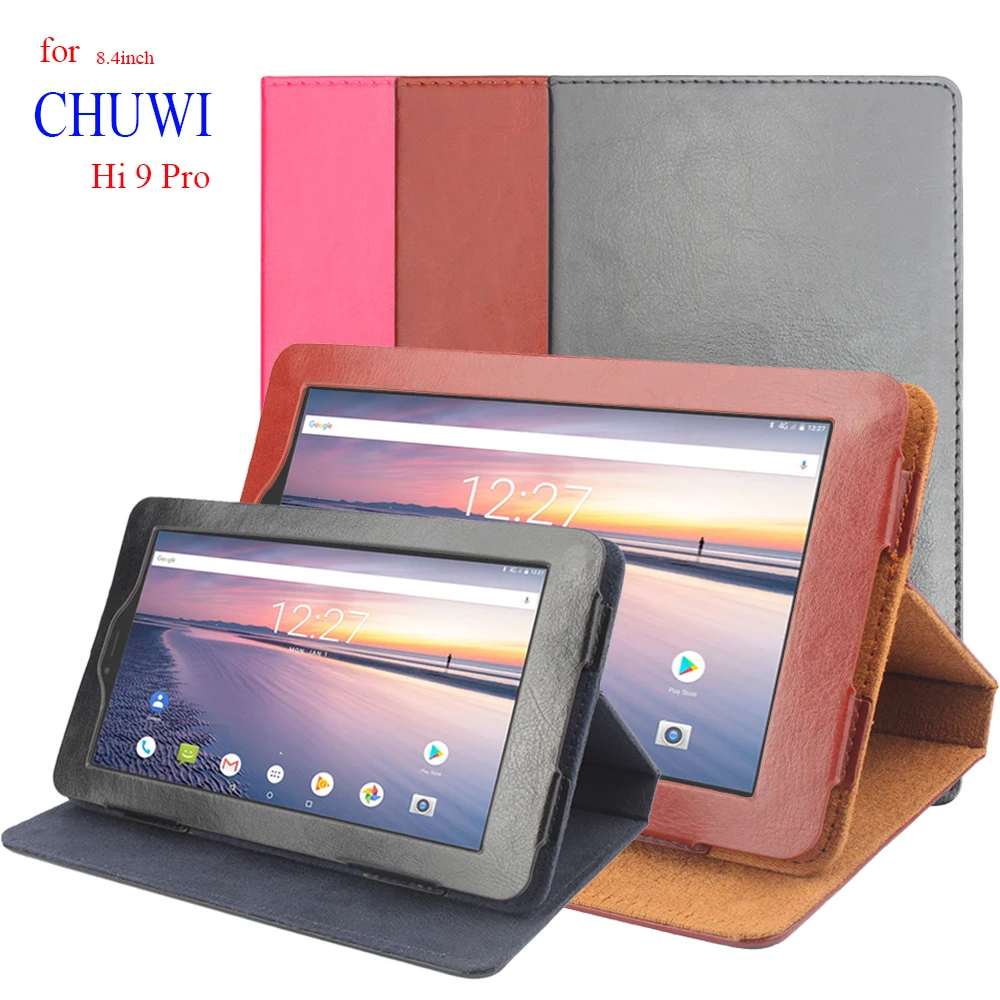 Zložljivi Premium Usnja flip Pokrov za Chuwi Hi 9 Pro Tablet Zaščitnik Primeru 8.4 palčni 360-Stopinjski Imetnik CHUWI Hi 9 Pro Stojalo Primeru