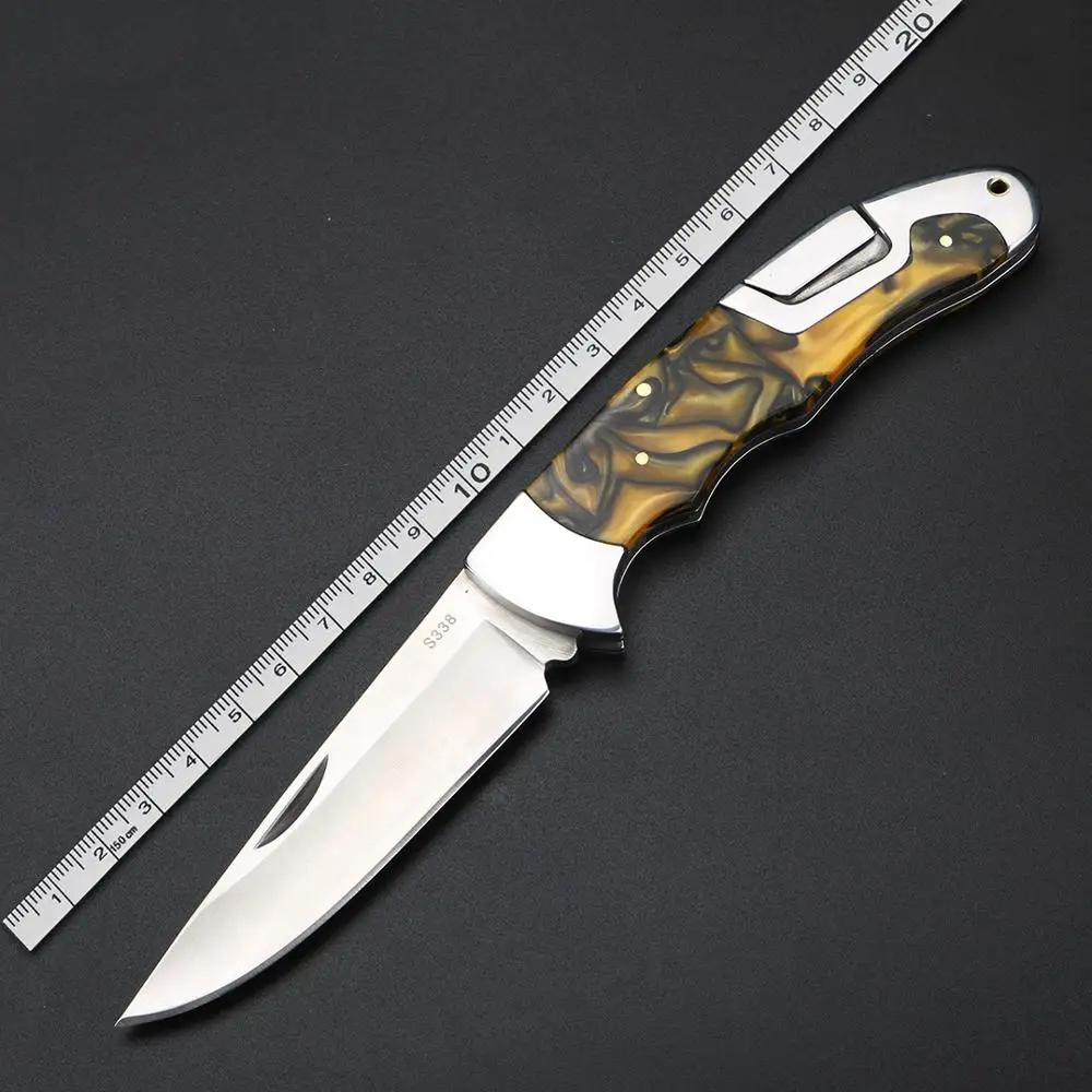 Zložljivi Žepni Nož za Kampiranje Lovski Noži na Prostem Preživetje Prenosni Folding Nož Rezilo Self-defense Majhen Žep Noži