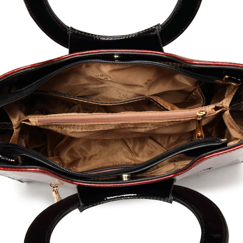 Znane blagovne znamke luksuzne ročne torbe oblikovalec kakovosti lakasto usnje messenger bag simple polje rame torbico, ženske urad za delo totes