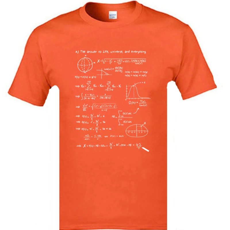Znanost Vprašanje Odgovor Matematiko Skrivnosti Mladih Tshirt Evropske Družine Priložnostne Tee Majica Za Moške Plus Velikost Visoko Kakovost Tiskanja Tshirt