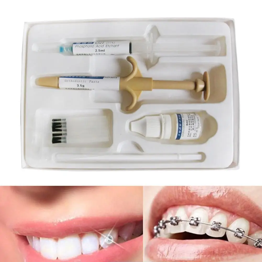 Zobni Nosilec Lepilo Nastavite Ustno Votlino Zob Oprema Zdravje zob Dodatki za Nego Zob Ortodontskega Za Obveznic U9Q9