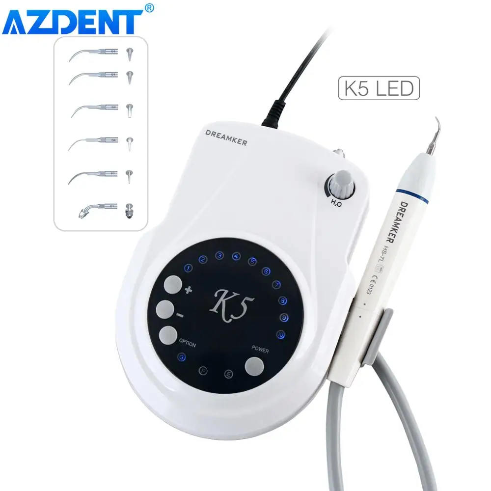 Zobni Ultrazvočno Scaler Piezo svjetlovodni LED Handpiece K5 S 6 Luščenje nasvetov za Povečanje Periodontic Endodontic Zdravljenje