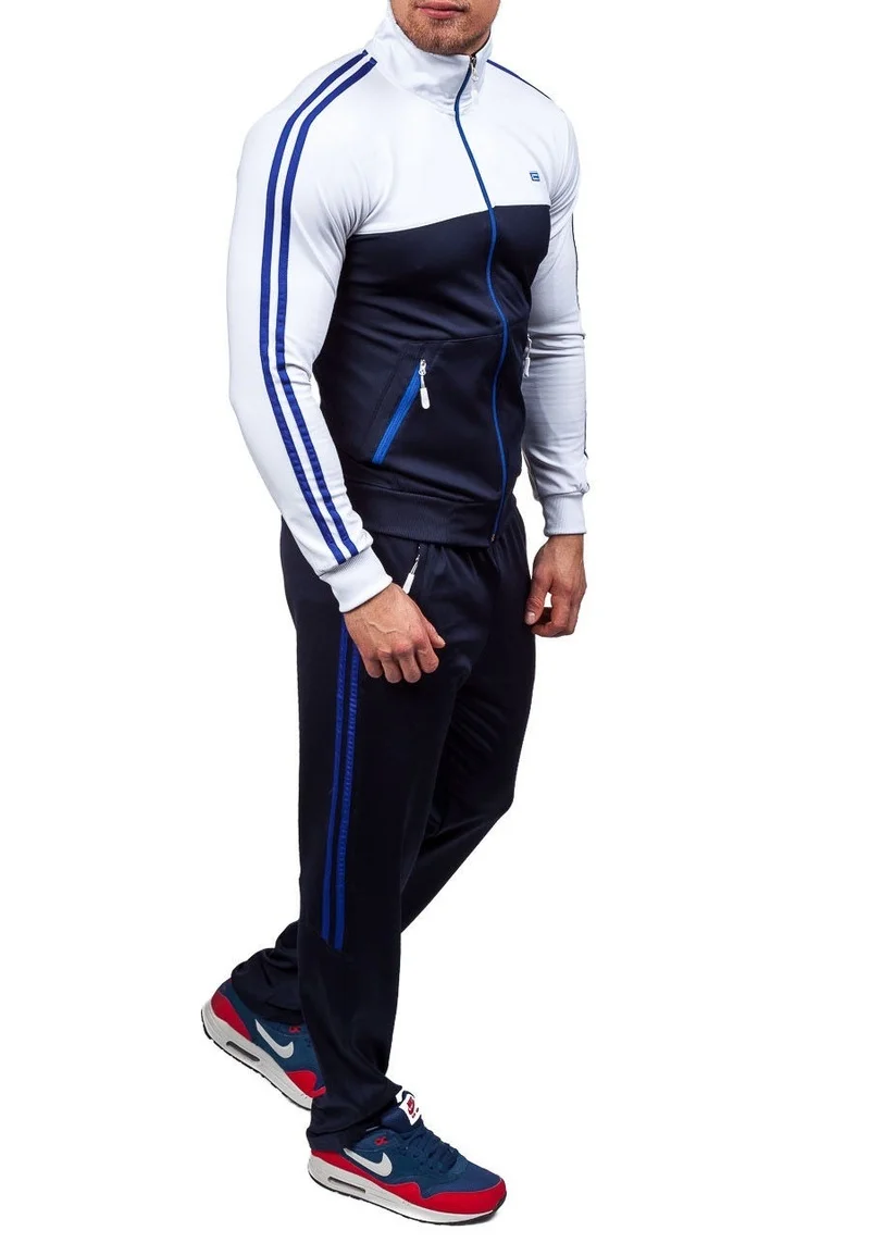 ZOGAA Mens Jogger Določa Priložnostne Fit Slim Mens Skladbo Obleko Nastavite Puloverji Jopice s Hlače Ujemanje Set za Moške Obleke 2020