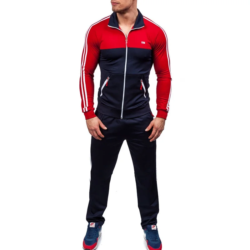 ZOGAA Mens Jogger Določa Priložnostne Fit Slim Mens Skladbo Obleko Nastavite Puloverji Jopice s Hlače Ujemanje Set za Moške Obleke 2020