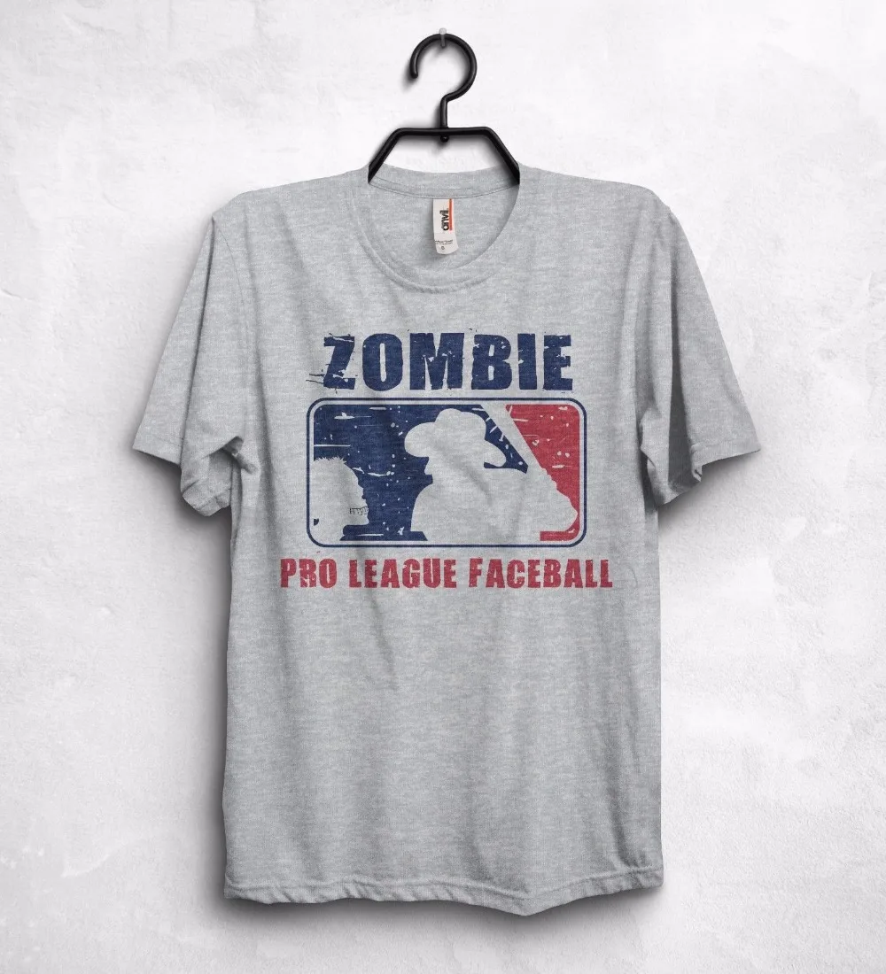 Zombi Pro League Majica s kratkimi rokavi Top Obrambo Strah Walking Dead Preživetje Baseballer 2019 Moda Kratek Rokav Tee Moški majica