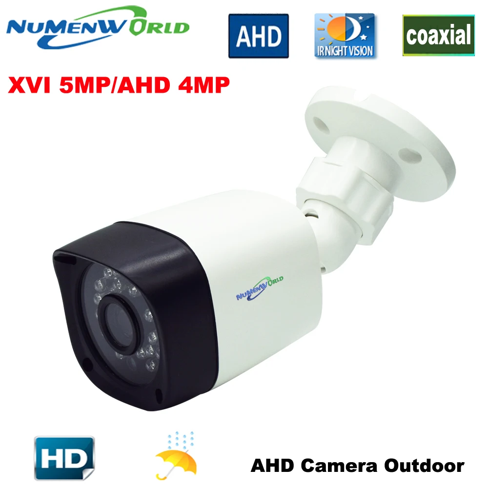 Zunanji AHD fotoaparat 5.0 MP HD CCTV Varnost Nosilec 5MP Fotoaparat z IR-CUT 24 IR Led za Nočno gledanje Analogni Video kamera