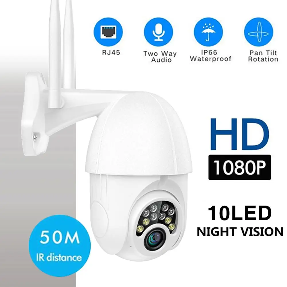 Zunanji PTZ Brezžični CCTV 1080P Full HD Ip kamera, wifi varnostne kamere na prostem Ukrepov za Odkrivanje Nepremočljiva mobilne aplikacije za Nadzor