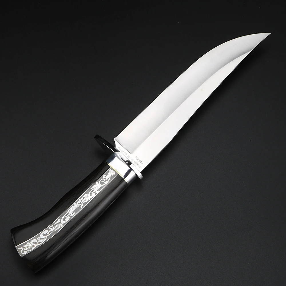 Zunanji Survival Nož Fiksno Rezilo Kampiranje Lovski Nož Jungle Adventure Orodje z Odlično Leseni Ročaj Ročno izdelani Noži