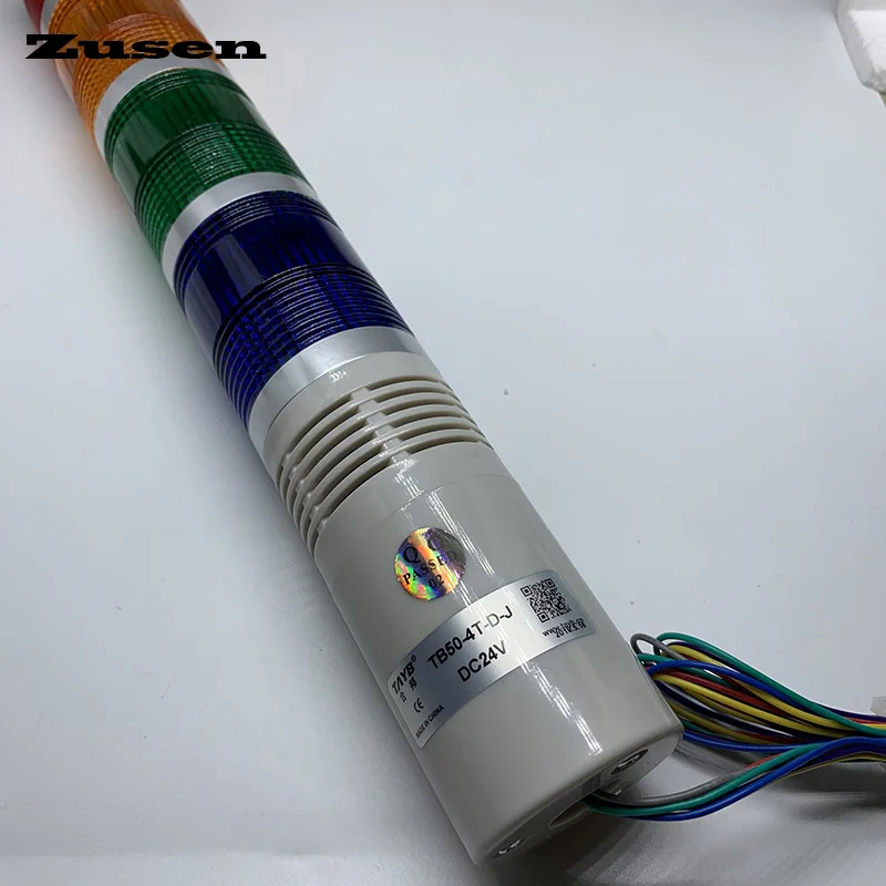 Zusen TB50-4T-D-J rdeča rumena zelena modra barva led 50mm signal tower svetlobe vedno svetlobe z zumer