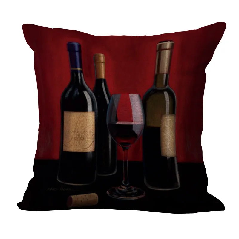 ZXZXOON domačega tekstilnega sodobne domače rdeče vino stranka dekorativni vrgel blazino primeru kritje za kavč doma dekor almofadas 45x45cm