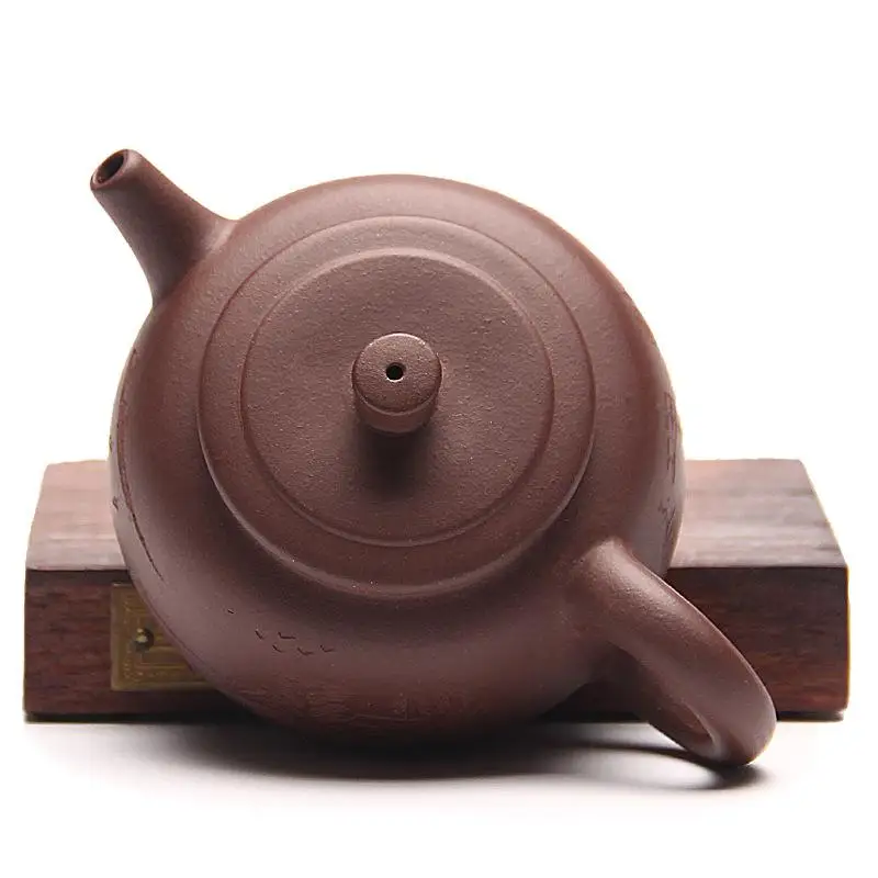 Čaj Čajnik pot Zadovoljni blagoslov, blato, pot, Vijolična gline Čaj nastavite čajniki Kitajski Yixing Teaware Čajniki 150 ml Obleko za Piti Čaj