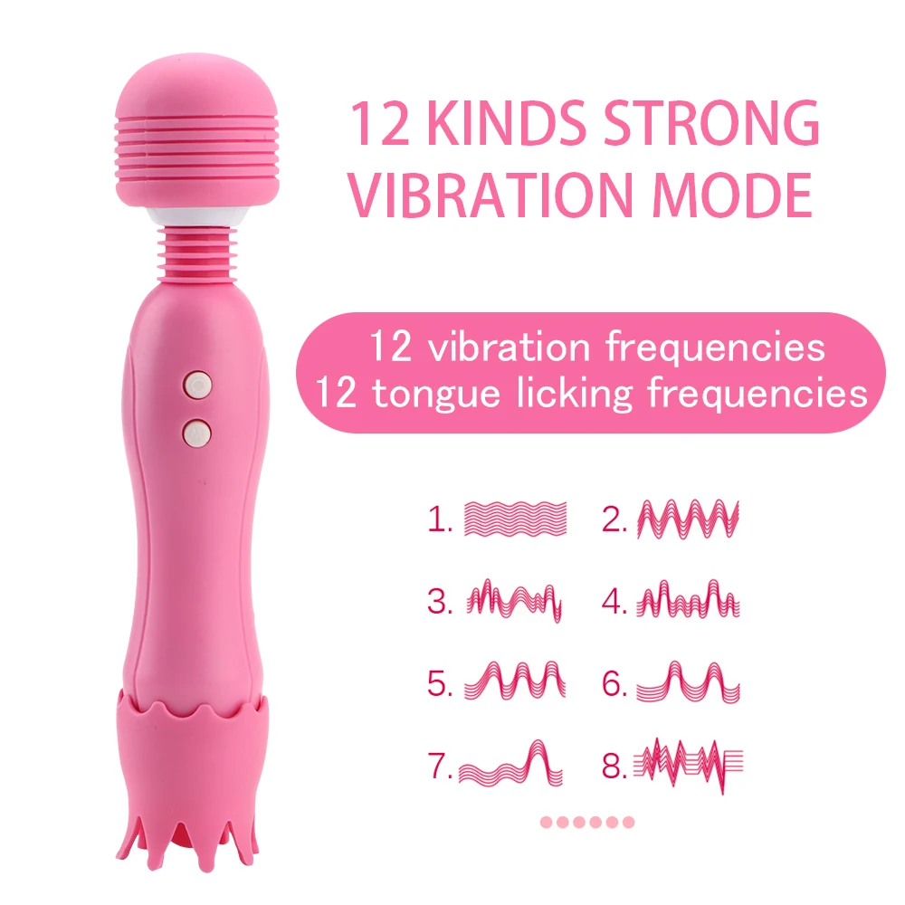 Čarobno Palico Lizati Vibratorji Sex Igrače za Ženske Klitoris Analni Stimulator Vagina Massager Ženski Masturbator Pralni Odrasle Sex Shop