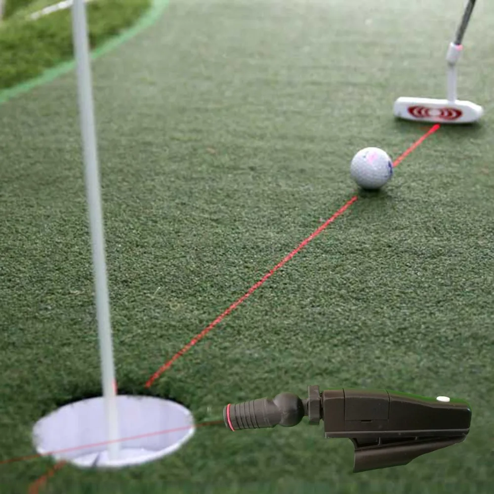 Čeprkati Golf Usposabljanja Cilj Skladu Korektor Izboljšanje Pomoči Orodje Praksi Laser Pogled Kazalec Dajanje Usposabljanje Črna Golf Pribor