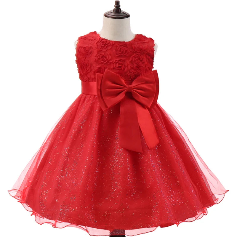 Čipke Princesa Dekle Oblačenja Za Dekleta Božič, Rojstni Dan Oblačila Otrok Poroko Rdeči Cvet Obleke Otroci Pozimi Maturantski Kostum
