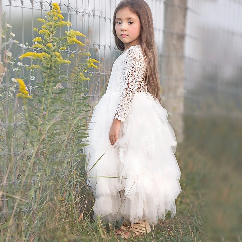 Čipke Princesa Dekleta Obleko Tutu Baby Dekleta Obleke Pomlad Malo, Dekleta, Otroci Kopalke za Otroke Poletnih Oblačil Roza 3 4 5 6 Leto