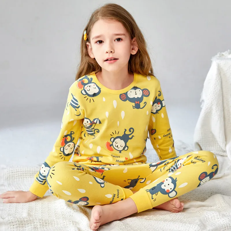 Čisti Bombaž Otroci Pižame Postavlja Nove Risanke Otroci Pižame Otroci Mario Jesenski Oblačila Pižamo za Fantje in Dekleta, 2-12Years