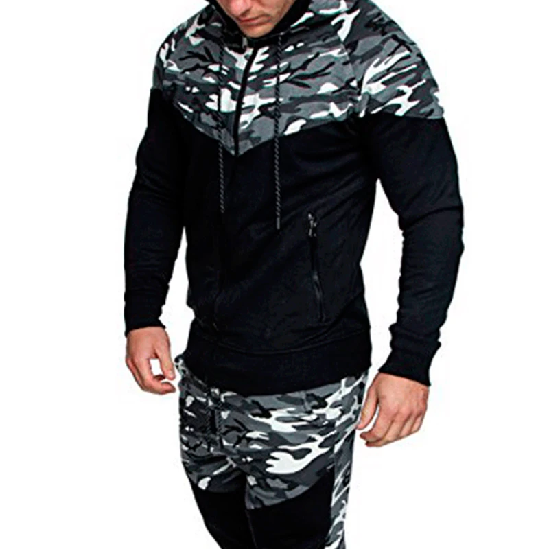 Človek Hoodies Prikrivanje Zadrgo Vojaške Hoodies Moških Oblačil Z Dolgimi Rokavi Vrvico Plašč Oversize Moški Priložnostne Šport Hoodies