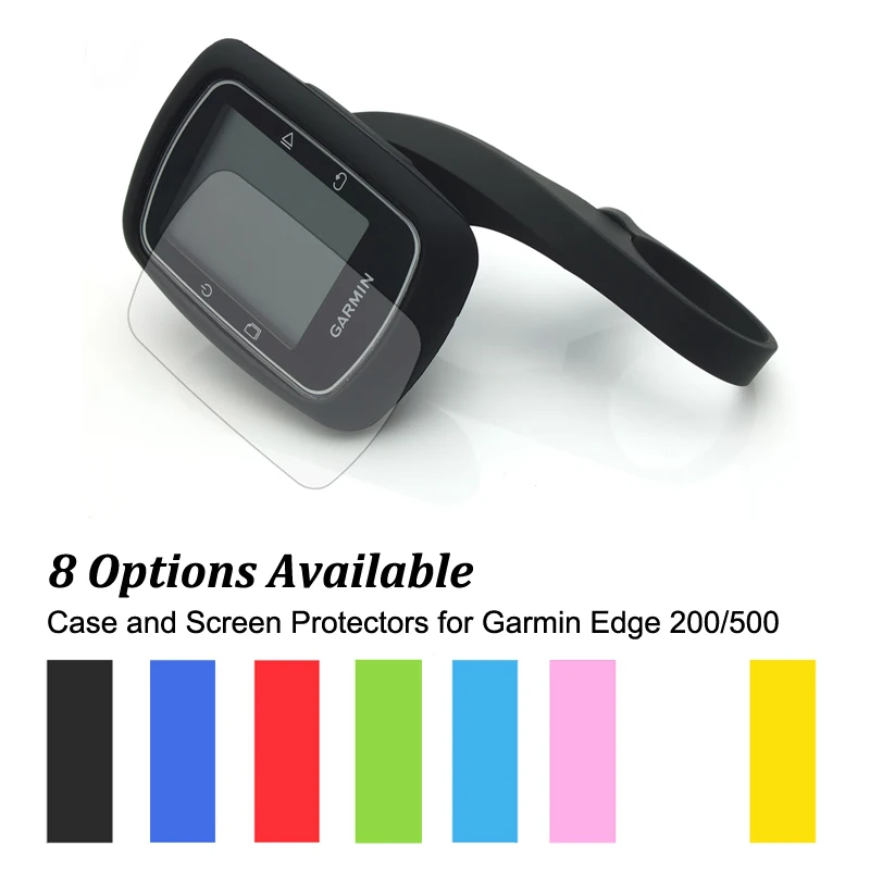 Črna 31.8 mm Prostem, Vesa Nosilec + Gume Zaščito Primeru + Screen Protector za GPS Garmin Edge 500 / 200