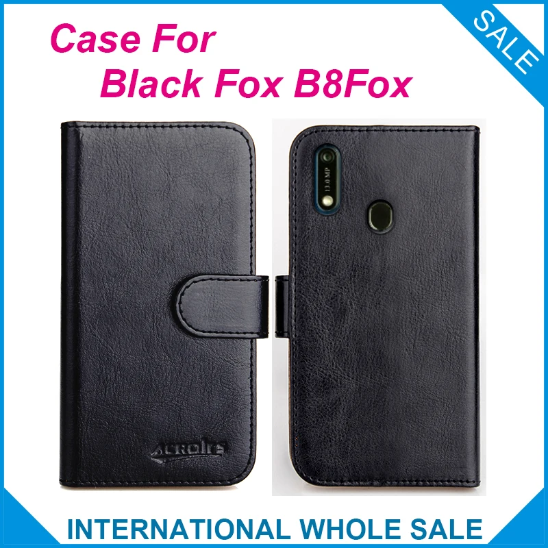 Črna Fox B8Fox Primeru, 6 Barv Flip Reže Usnjene Denarnice Primerih Za Črno Fox B8Fox Pokrov Reže Telefon Vrečko Kreditne Kartice
