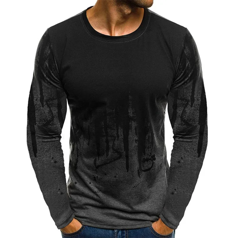 Črnilo slog moška T-shirt 3D creative cloud graphic T-shirt priložnostne poletje moda vrhovi okoli vratu majica plus velikost majica s kratkimi rokavi moški